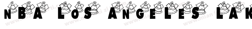 nba los angeles lakers字体转换